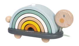 Houten Speelgoed Janod Sweet Cocoon Schildpad Regenboog