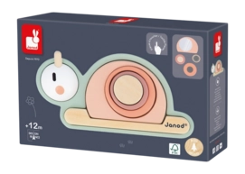 Houten Speelgoed Janod Sweet Cocoon Sensorische Stapelslak