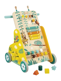Houten Speelgoed Janod Tropik Baby Loopwagen