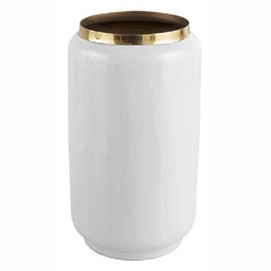 Vase PT Living Flare Iron Enamel Weiß