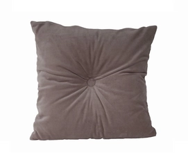 Sierkussen PT Living Luxurious Square Velvet Warm Grey