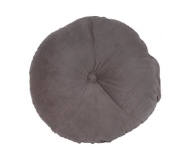 Sierkussen PT Living Luxurious Round Velvet Warm Grey