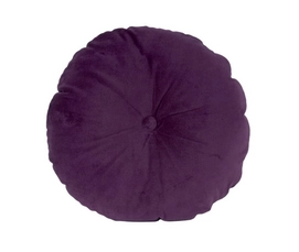 Sierkussen PT Living Luxurious Round Velvet Dark Purple