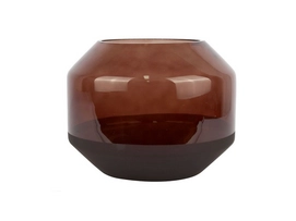 Vaas PT Living Majestic Glass Brown Wide