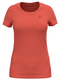 Maillot de Corps Odlo Women BL Top Crew Neck S/S Merino 130 Burnt Sienna Melange
