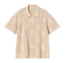 Shirt Carhartt WIP Damen S/S Temple Knit Fleur De Sel