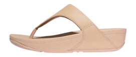 FitFlop Women Lulu Leather Toepost Sandy Beige