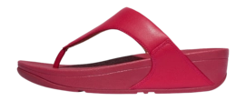 FitFlop Women Lulu Leather Toepost Redberry