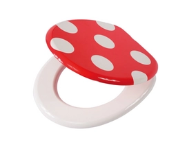 Abattant WC Tiger Polka Dot Bois Rouge