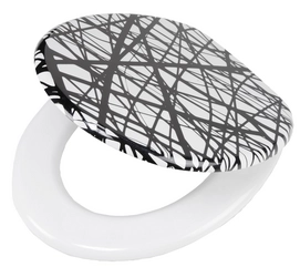 Toilet Seat Tiger Fiber White / Black