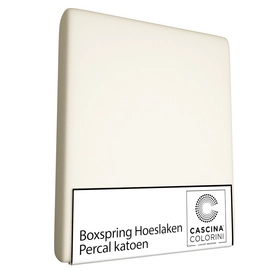 Boxspring / Waterbed Hoeslaken Cascina Colorini Ivoor (Percal)-90 x 200 cm