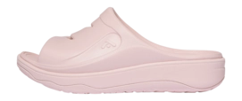 Sandals FitFlop Women Relief Slide Tonal Rubber Clay Pink