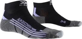 Hardloopsokken X-Socks Women Run Discovery Black Stone Grey Melange