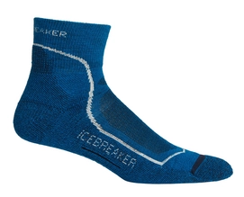 Chaussettes Icebreaker Men Hike+ Light Mini Isle White Midnight Navy