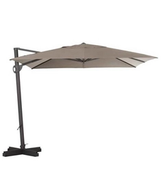 Parasol Madison Cannes Rectangle Taupe 370 x 300 cm
