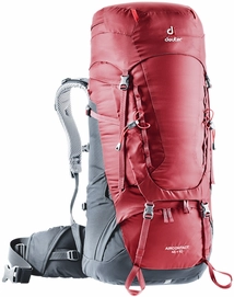 Backpack deuter Aircontact 45 + 10 Cranberry Graphite