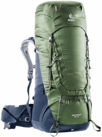 Backpack deuter Aircontact 65 + 10 Khaki Navy Blau