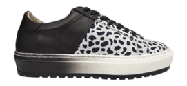 Sneaker JJ Footwear Modesto Leopard Schwarz Weiß Fußbreite H-Schuhgröße 41