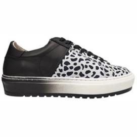 Sneaker JJ Footwear Modesto Leopard Zwart Wit Voetbreedte G-Schoenmaat 36