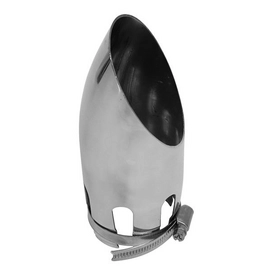 Uitlaatsierstuk Inox Carpoint Gebogen 30-54 mm
