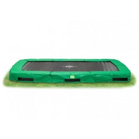Trampoline EXIT InTerra Rectangular Groen 244 x 427