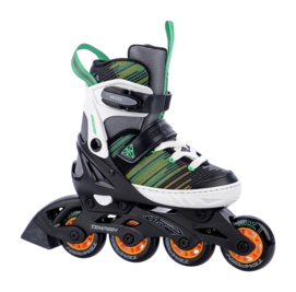 Inline skate Tempish Kids Systent Black/Green/Orange