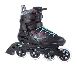 Inline skate Tempish Lady Wox 2.0 84 Black/Turquoise ABEC 7