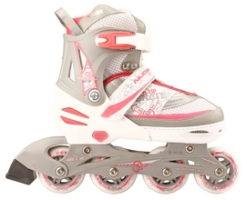 Rollers Nijdam/ Patins 52SZ Semi-Softboot Blanc/ Rose