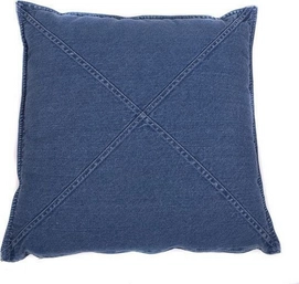Coussin Décoratif In The Mood Denim Cross Bleu Délavé (50 x 50 cm)