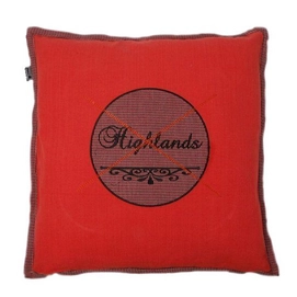 Zierkissen In The Mood Highlands Cross Rot (50 x 50 cm)