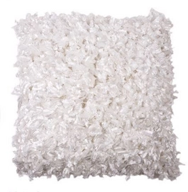Zierkissen In The Mood Shaggy Elfenbein (50 x 50 cm)