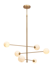 It's about RoMi Carrara Hanglamp - 3-arm - Goud