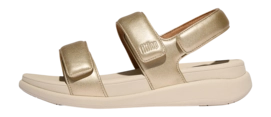 Sandales FitFlop Women F-Mode Go Adjustable Flatform Back-Strap Sandals Platino
