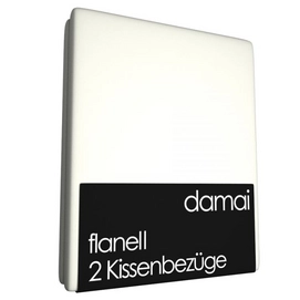 2 Kissenbezüge Damai Wollweiß (Flanell)-80 x 80 cm