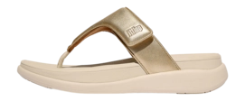 FitFlop Women F-Mode Go Adjustable Flatform Toe-Post Sandals Platino