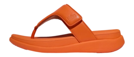 FitFlop Women F-Mode Go Adjustable Flatform Toe-Post Sandals Satsuma