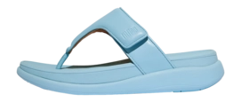 FitFlop Women F-Mode Go Adjustable Flatform Toe-Post Sandals Bondi Blue
