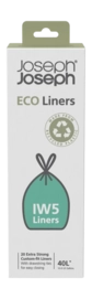Afvalzak Joseph Joseph Eco IW5 40L Grijs