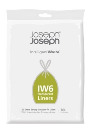 Bin Bags Joseph Joseph IW6 30L Transparent '24
