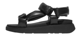 Sandals FitFlop Women Gen-FF Soft-Leather Back-Strap Sandals All Black