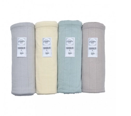 Multidoek Lodger Swaddler Hydrofiel Scandi Solid Feather Spring (4-delig)
