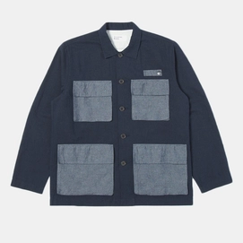 Veste Universal Works Men Photographers Lord Coton Lin Marine Greys-L