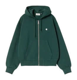 Veste Carhartt WIP Women Hooded Casey Dark Fir / Silver