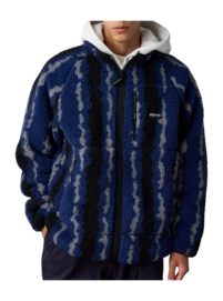 Jacket Gramicci Unisex Ripple Sherpa Navy Ripple