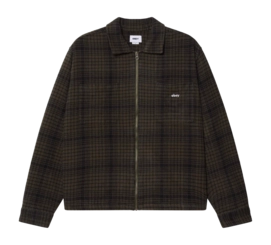 Jacket Obey Men Parker Zip Shirt Rosin Multi