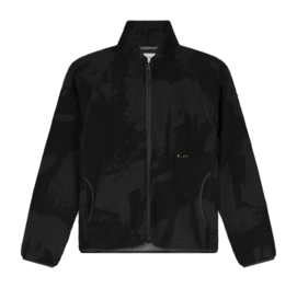 Jacke Olaf Hussein Fleece Herren Black Charcoal