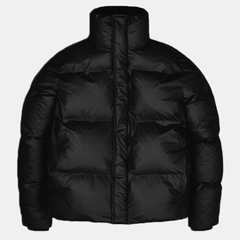 Jas Rains Unisex Boxy Puffer Jacket Black-XS