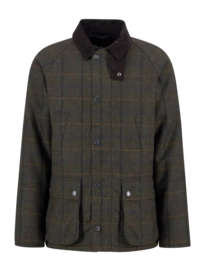 Jas Barbour Men Bedale Check Wool Jacket Brown