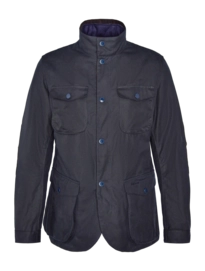 Jas Barbour Men Ogston Wax Jacket Navy