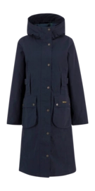 Jas Barbour Women Bamburgh Waterproof Jacket Deep Navy Blackwatch